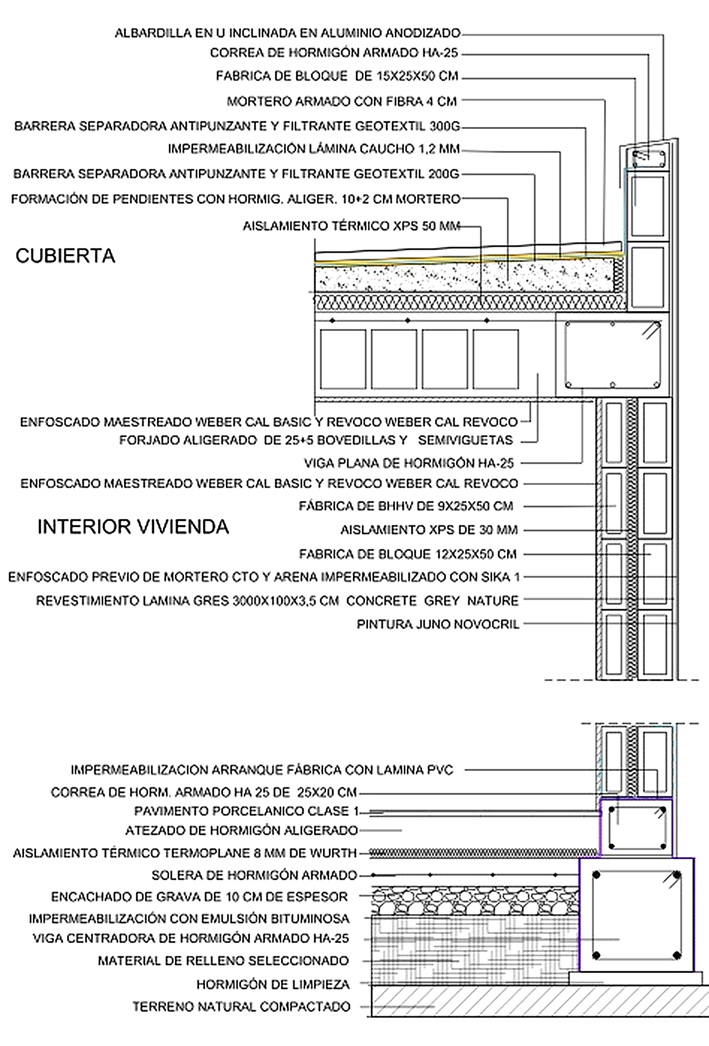 Planos de una vivienda de edificacion antigua