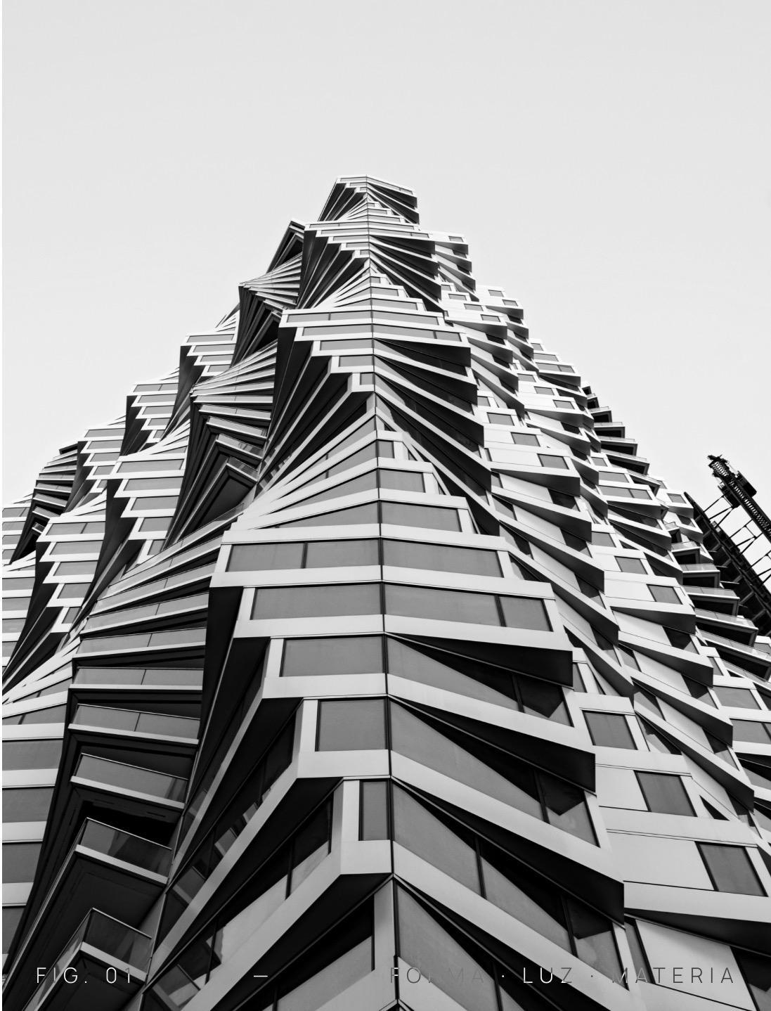 Edificio con diseño geométrico